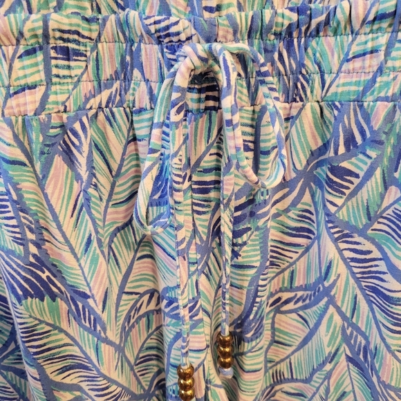 Lilly Pulitzer Paulina Blue Bennett Let's Mango jumpsuit- S.            J90 - Picture 6 of 11